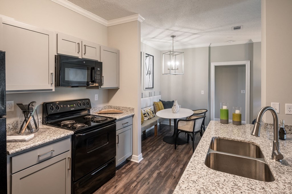 Kitchen and Dining Room at Blu on the Boulevard, Baton Rouge, LA